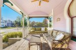Enjoy the Golden Hour Out on the Charming Patio with a Good Book and Your Favorite Brew